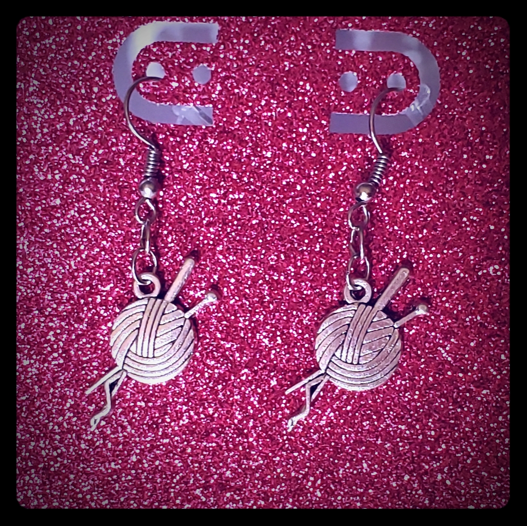 Sew Crafty Hook And Yarn Earrings